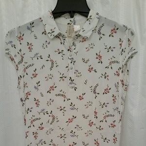 *SOLD* H&M White Floral Dress Size 8